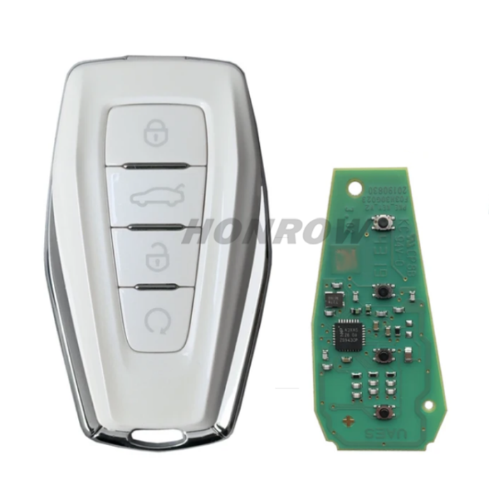 Original For Geely 4 button keyless Smart Remote key with 433Mhz 47 ...