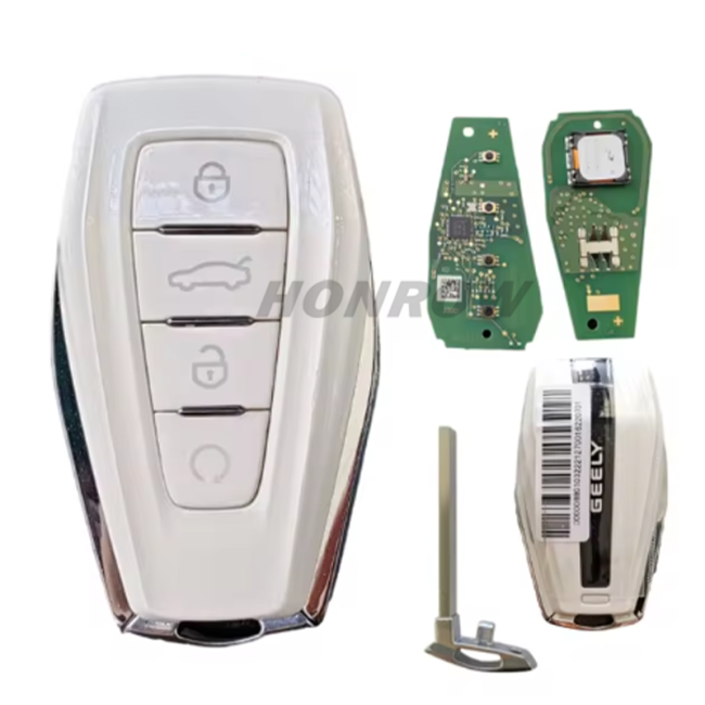 Original For Geely 4 button keyless Smart Remote key with 433Mhz 4A Chip