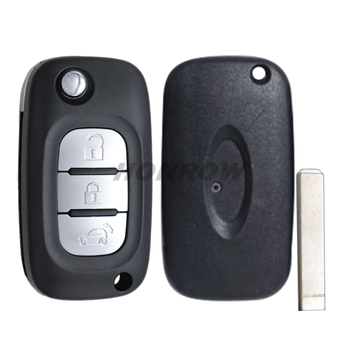 For Benz smart 3 button remote key blank