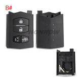 For Mazda 4 button remote key shell