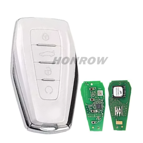 Original For Geely 4 button keyless Smart Remote key with 433Mhz 4A Chip