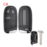 For Chrysler 2/2+1/3/3+1/4+1/5 button flip remote key shell with Key Blade