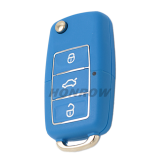 KEYDIY Standare remote key B01-Luxury 3 button remote key for KDX2 KD MAX  to produce any model remote Blue color