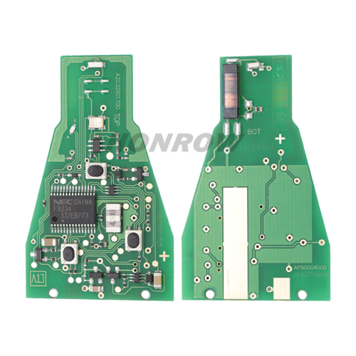 For Benz  Class B C E CLS CLK ML 3 button remote key 433MHz NEC Chip HU64 FCC: IYZ 3312, 625EB471