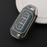 Gold TPU Car Key Cover For Ford Key Protect Case