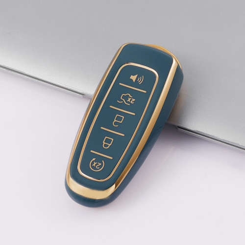 Gold TPU Car Key Cover For Ford Key Protect Case