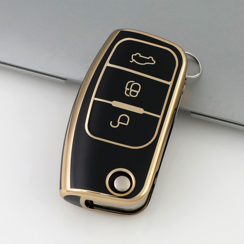 Gold TPU Car Key Cover For Ford Key Protect Case
