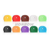 500pcs/Bag Colored Key Caps Covers Soft Rubber Key Identifiers Protector Organizer Labels Silencer Key Toppers Key Accessories