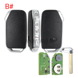 XHORSE VVDI  XZKA82EN 4 side button remote key for hyundai kia models, XZ Series K.A ST , Special pcb board exclusively for hyundai and kia models , support hyundai and kia smart  key support regenerate and reuse Note:The pcb board only can be generated for hyundai and kia models.