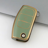 Gold TPU Car Key Cover For Ford Key Protect Case