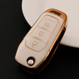 Gold TPU Car Key Cover For Ford Key Protect Case