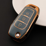 Gold TPU Car Key Cover For Ford Key Protect Case
