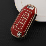 Gold TPU Car Key Cover For Ford Key Protect Case