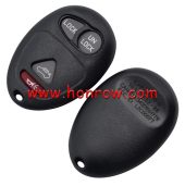 For Cadillac 3+1 button remote key blank With Battery Place