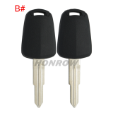 For Opel transponder key shell please choose the key type