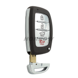 For Hyundai 4 button  remote key blank with battery clamp