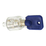 Plum Lock Transparent Tubular Lock Cylinder Visible Pick Cutaway Practice View Padlock Training Skill For Locksmith