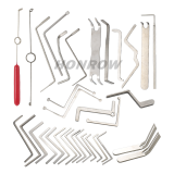 HUK 33PCS/SET Tension Wrench Locksmith Replacement Turning Tool / Double Head Tension Wrench Combination Llocksmith Tool