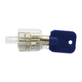 Plum Lock Transparent Tubular Lock Cylinder Visible Pick Cutaway Practice View Padlock Training Skill For Locksmith