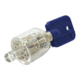 Plum Lock Transparent Tubular Lock Cylinder Visible Pick Cutaway Practice View Padlock Training Skill For Locksmith