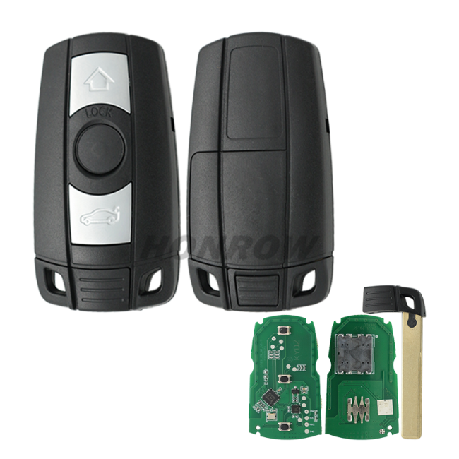 For BMW 3 button KEYLESS remote key for bmw 1、3、5、6、X5，X6，Z4 series with 433MHZ