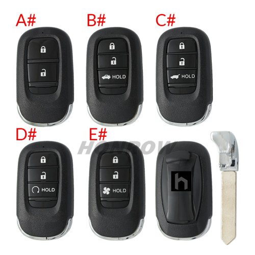 For Honda Smart key for Honda CRV Civic Accord ,please choose the key style