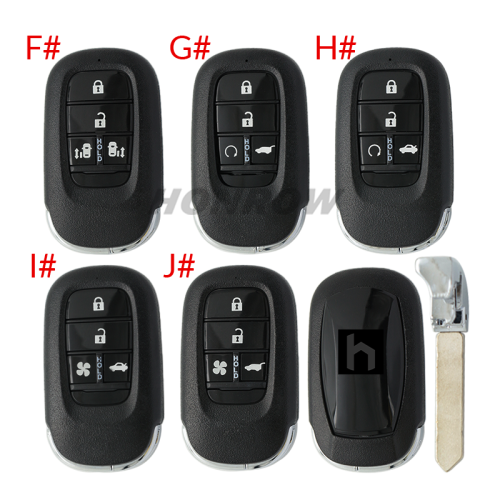 For Honda Smart key for Honda CRV Civic Accord ,please choose the key style