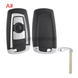 For BMW 5 series 3 button  remote key blank with Key Blade,please choose the key type