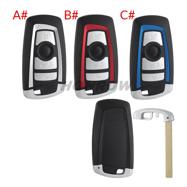 For BM 7 series 4 button remote key blank Without Key Blade