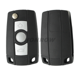 For BM 3 button flip modified remote key blank with HU92 (2 Track) blade