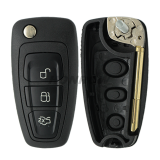 For Ford Mondeo 3 button flip remote key blank ( Black Color)