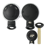For BMW MINI 3 Button remote key blank ,the battery place on the back.