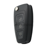 For Ford Focus 3 button flip remote key blank ( Black Color)