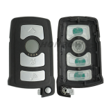 For BMW 7 series 4 button remote key blank with blade Removable battery back cover