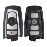 For BMW 7 series 3+1 button  remote key blank with Key Blade