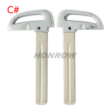 For Hyundai remote key Blade，please choose the key blade type.