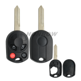 For Fo 4 button remote key blank(3 parts)