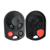 For Fo 4 button remote key blank(3 parts)