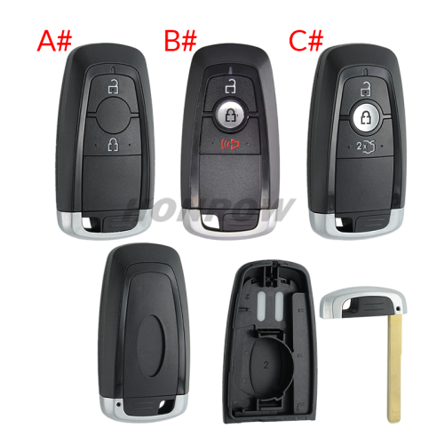 For Ford 2/3 button remote key shell with blade