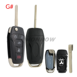 For Ford 2/2+1/3/3+1/4+1 button remote key shell