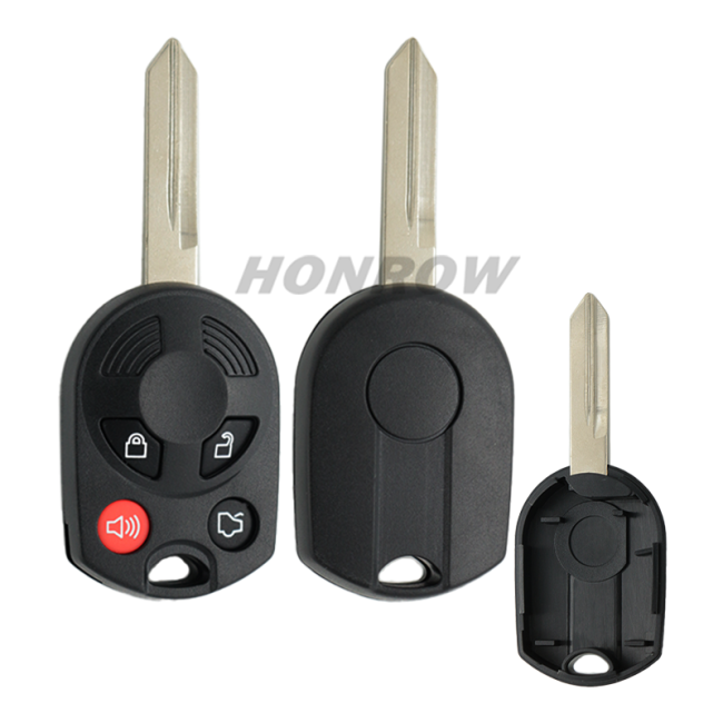 For Ford 4 button remote key blank(2 parts)