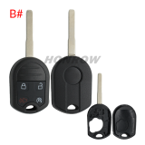 For Ford 3/4/5 button remote key blank