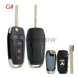 For Ford 2/2+1/3/3+1/4+1 button remote key shell, please choose the key type