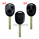 For High quality GTL Toyota 2/3 button remote key blank with TOY40 blade