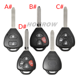 For high quality GTL Toyota 2/2+1/3/3+1 button remote key blank with TOY43 blade enhanced version
