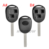 For High quality GTL Toyota 2/3 button remote key blank with TOY48 blade