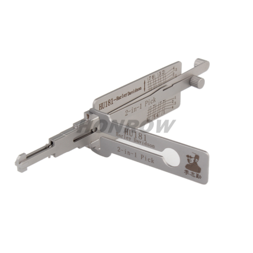 Lishi Tool HU181-Harley davidson 2 in 1 lock pick lishi style lock pick  2 in 1 tool For Harley motorcycle