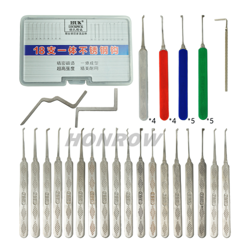 For 18pcs lock pick and locksmith tools