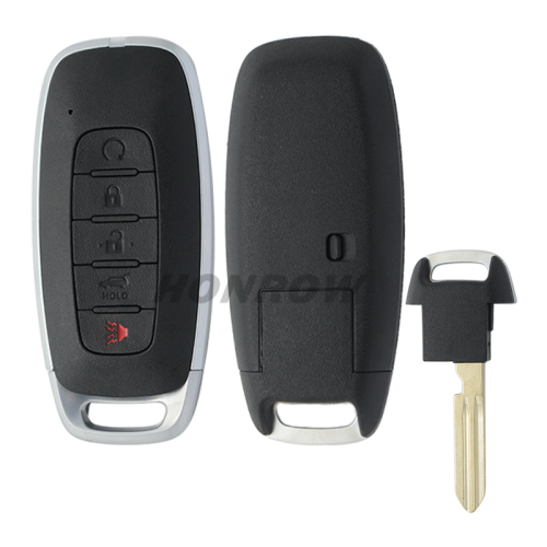 For Nissan 4+1 button smart key blank