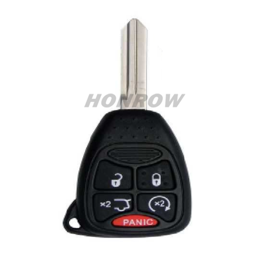 For High Quality GTL Chrysler 4+1 button remote key shell Stronger enhanced Version